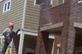 Brick - Being Cleaned After Installation