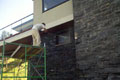 Stone - Being Cleaned After Installation