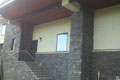 Stucco - Diamond Back with expansion joints | Stone - Full Bed Depth Stone - Treads & Risers
